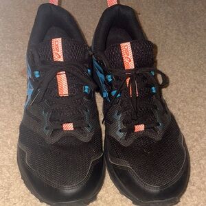 Asics Mens Black and Blue Sneakers